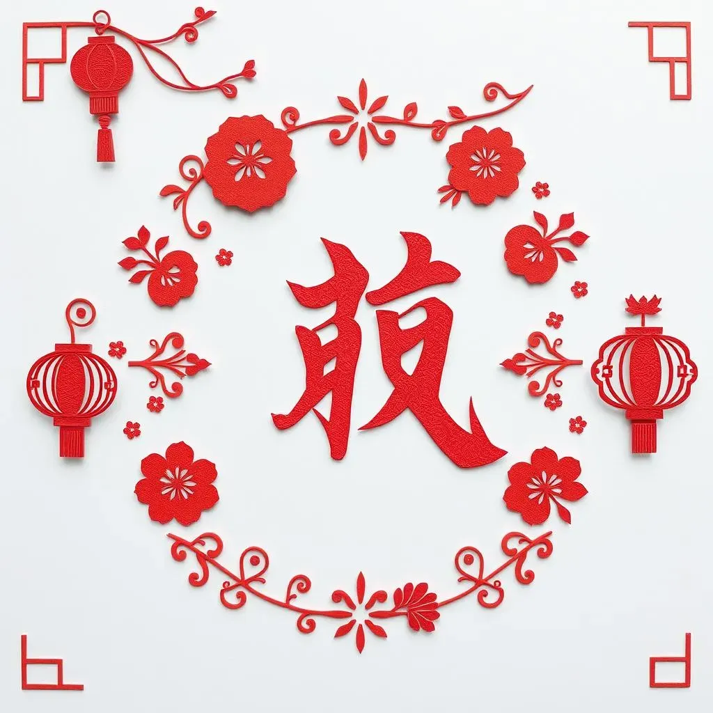 Crafting Your Own Auspicious 'Fu' Paper Cutting for Chinese New Year