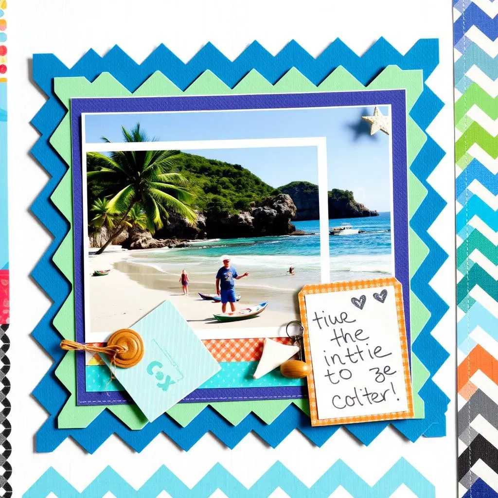 Creative Applications: Incorporating Paper Zigzag Cutting into Art Projects