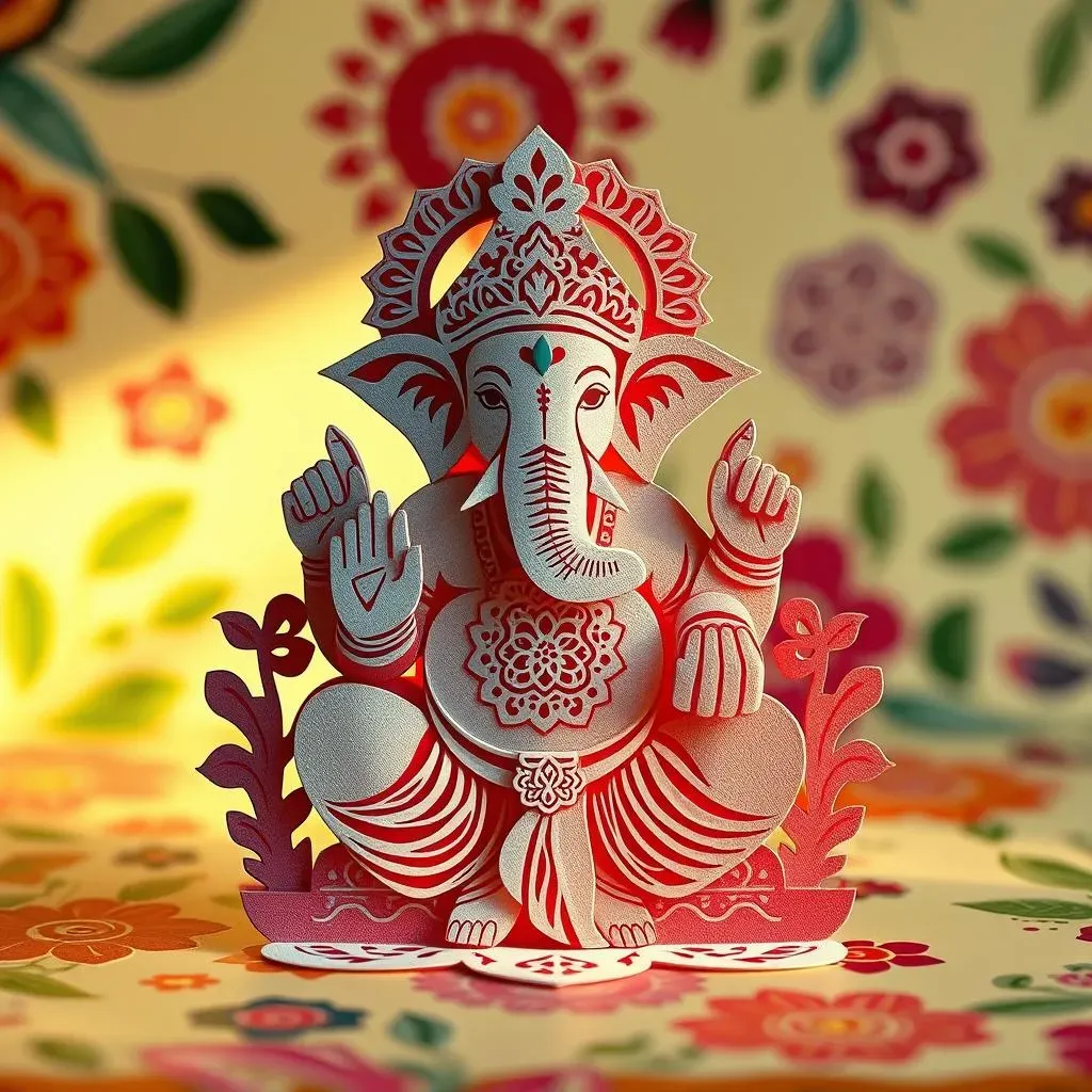 How to Make a Stunning Ganesha with Paper Cutting: A Detailed Tutorial