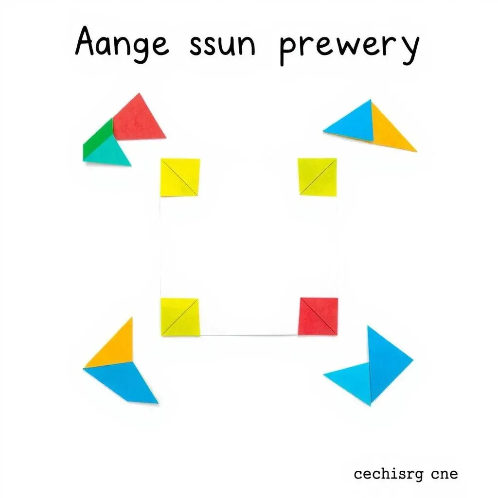 Absolute angle sum property of quadrilateral by paper cutting