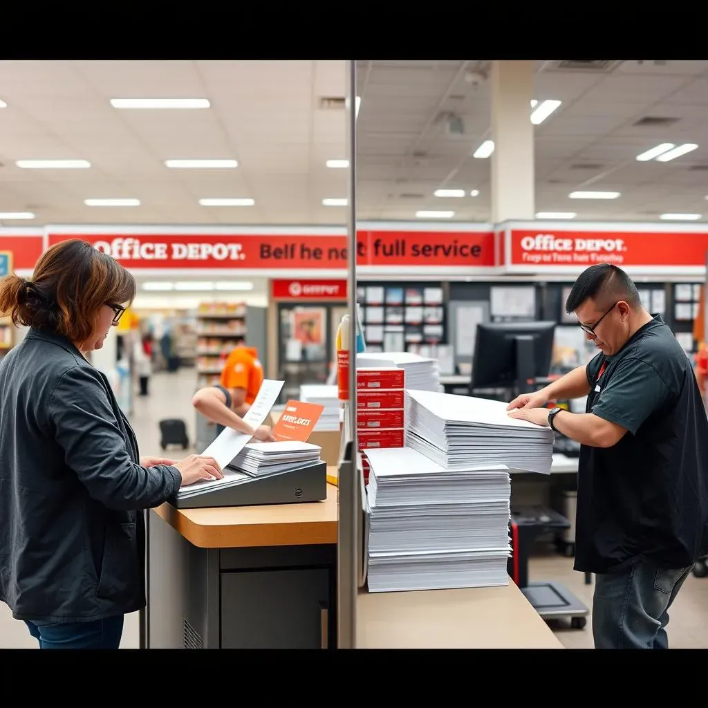 SelfService vs. FullService Office Depot Paper Cutting