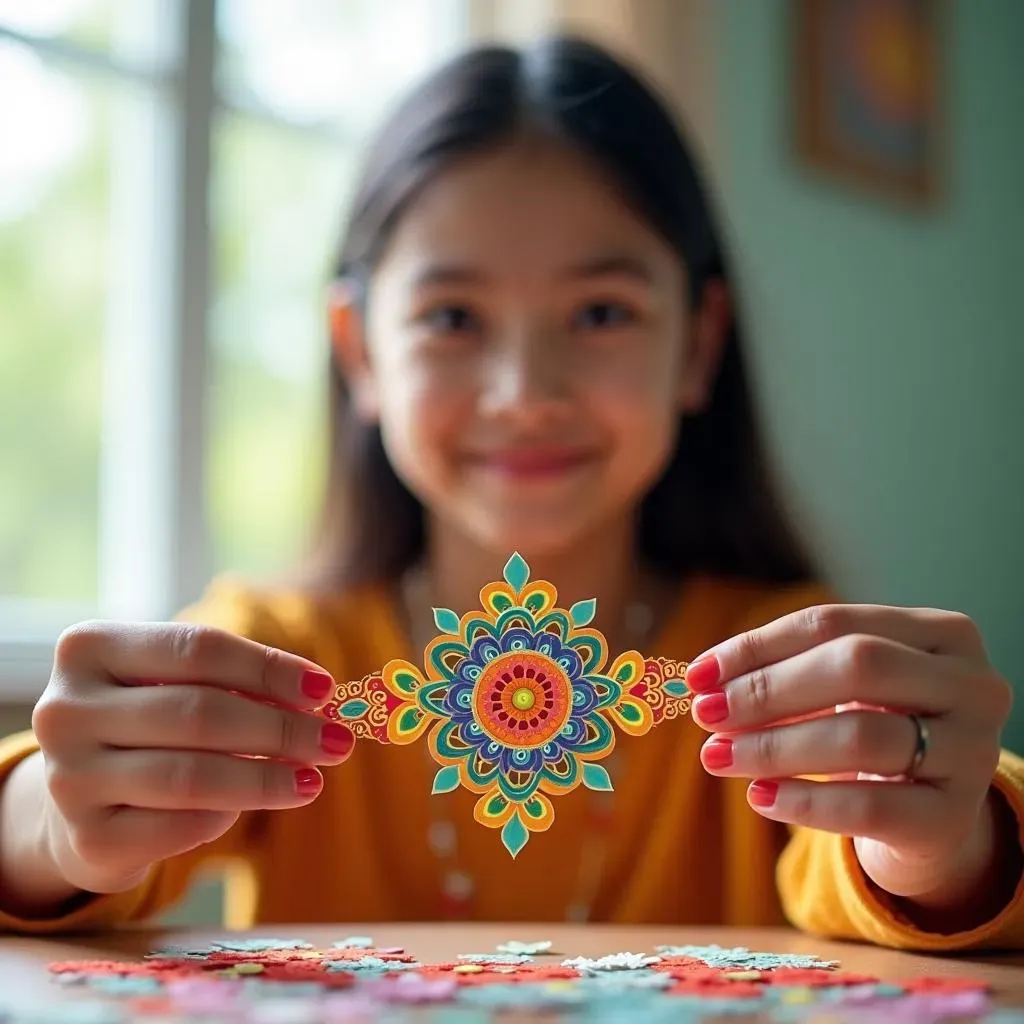 Simple Paper Cutting Techniques for Rakhi